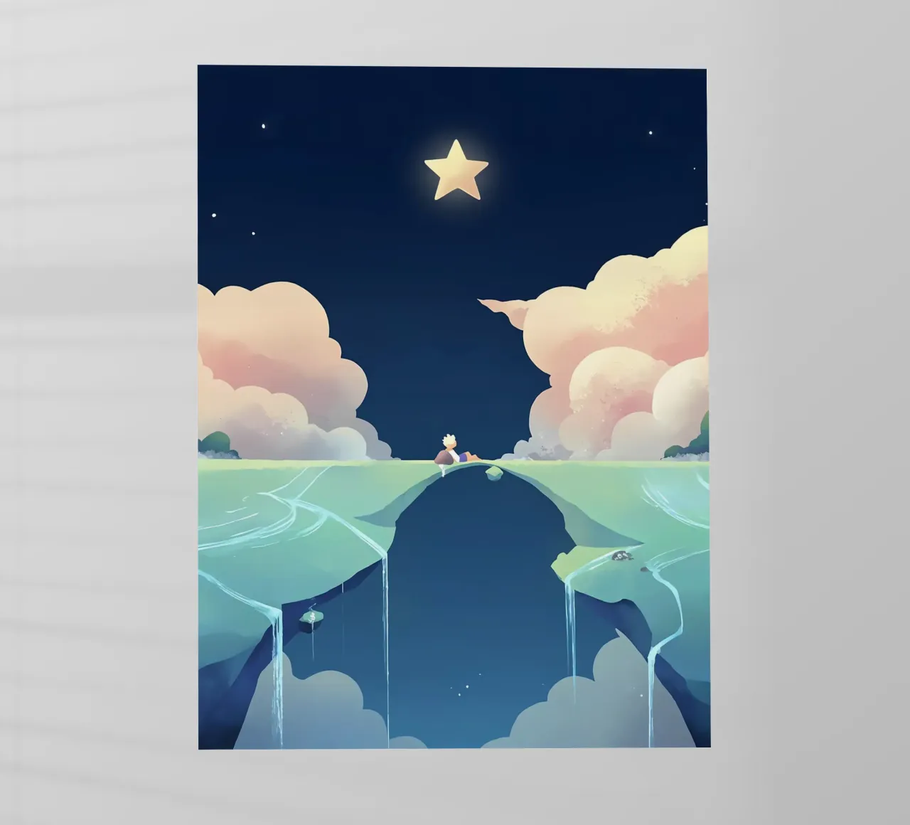 Stelle Nuvole E Ponti Lofi Art pellicola backlit da LoFi Gallery