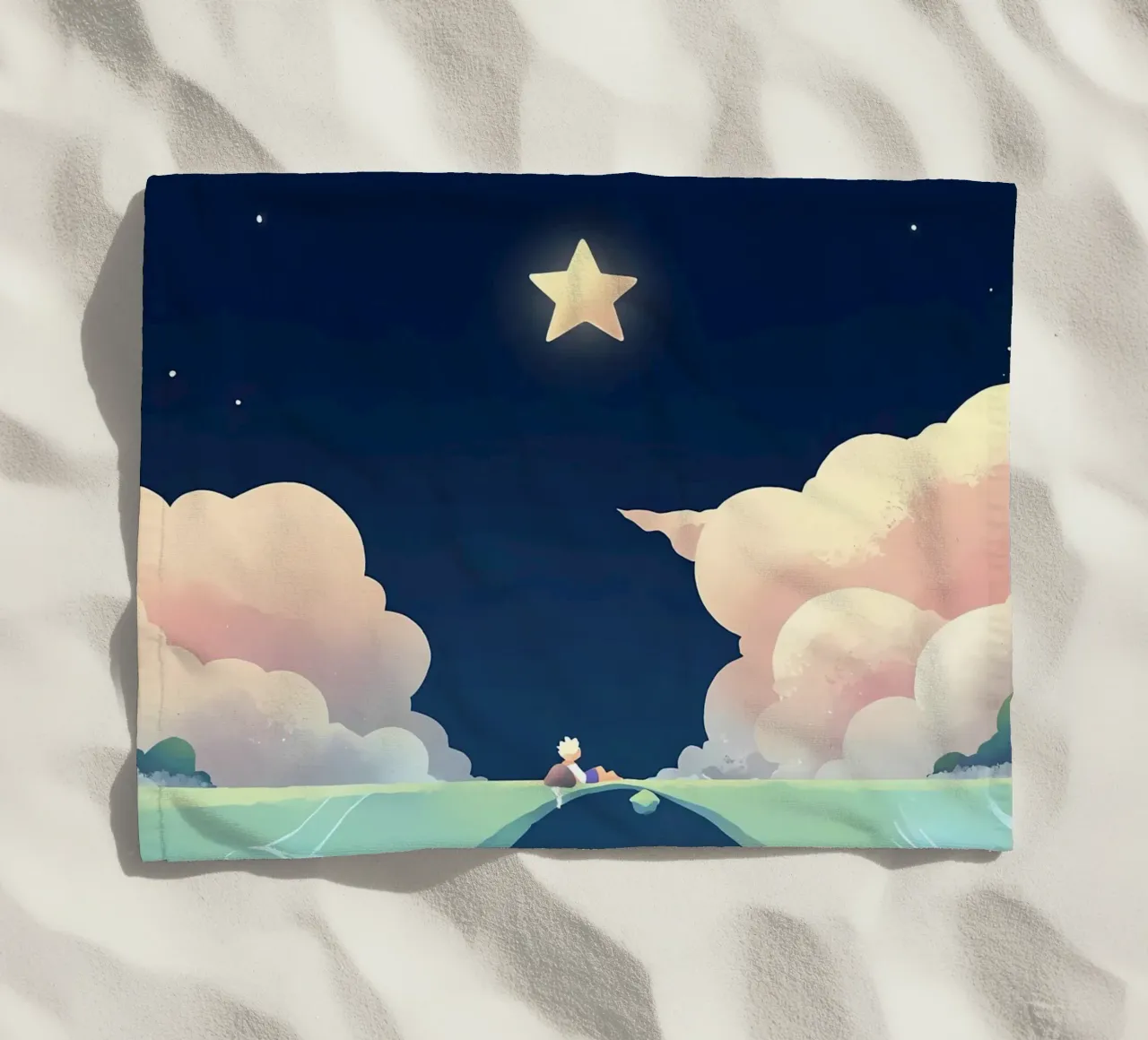 Stelle Nuvole E Ponti Lofi Art telo mare da LoFi Gallery