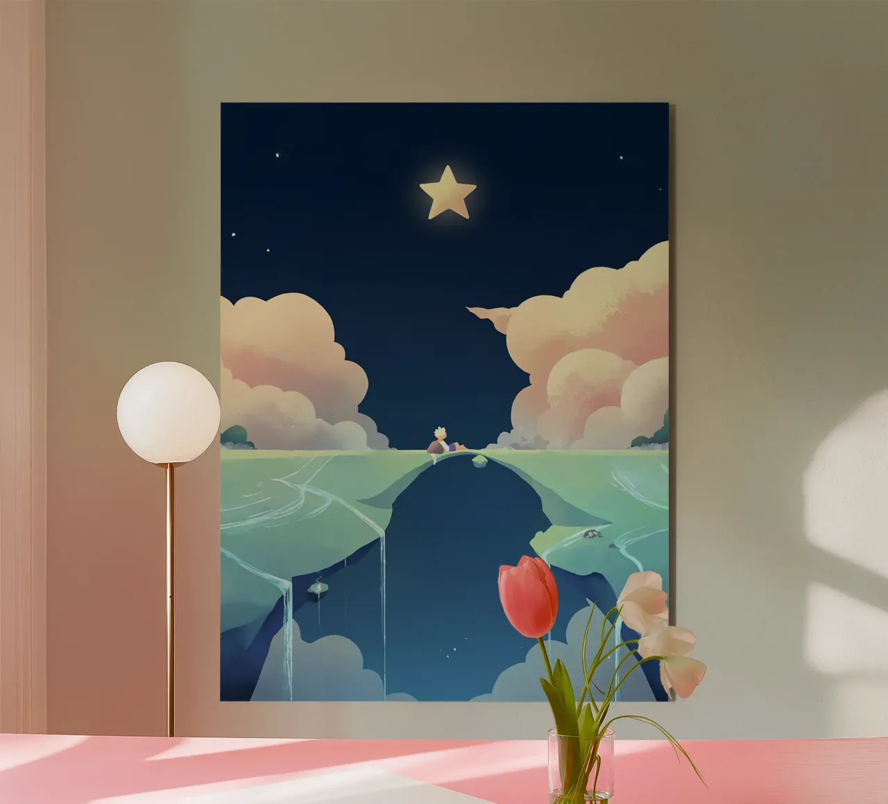 Stelle Nuvole E Ponti Lofi Art alluminio dibond da LoFi Gallery