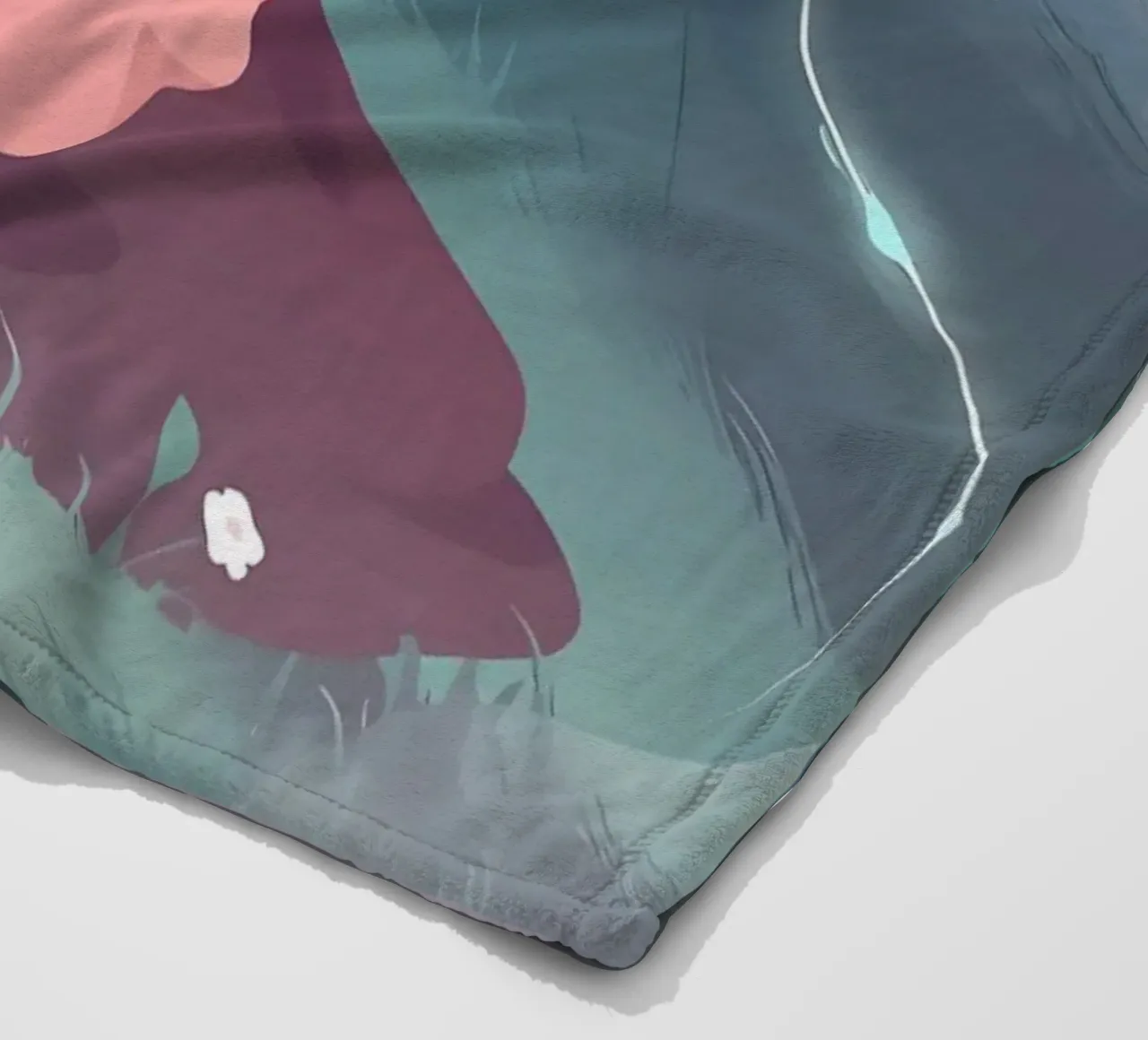 Flauto musicista donna di notte Lofi Art coperta in pile da LoFi Gallery