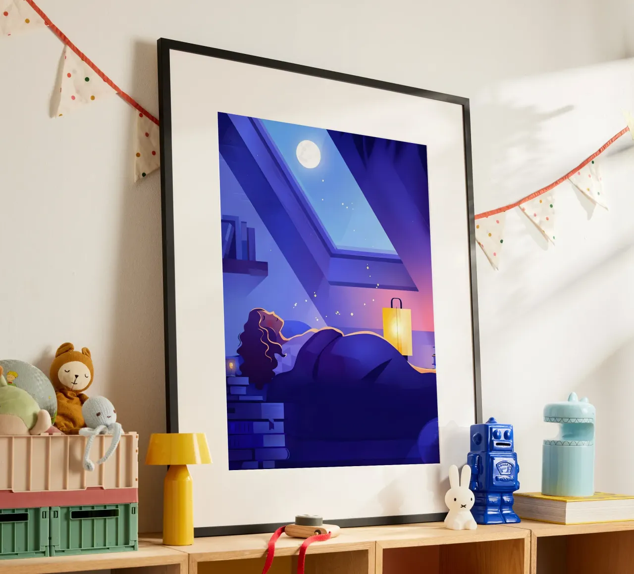 Sleeping Under The Moon Lofi Art hahnemühle de LoFi Gallery