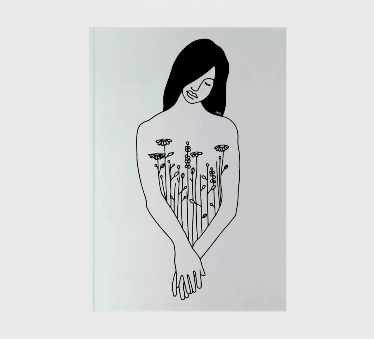 Flowers Inside Me notebook by Ninhol