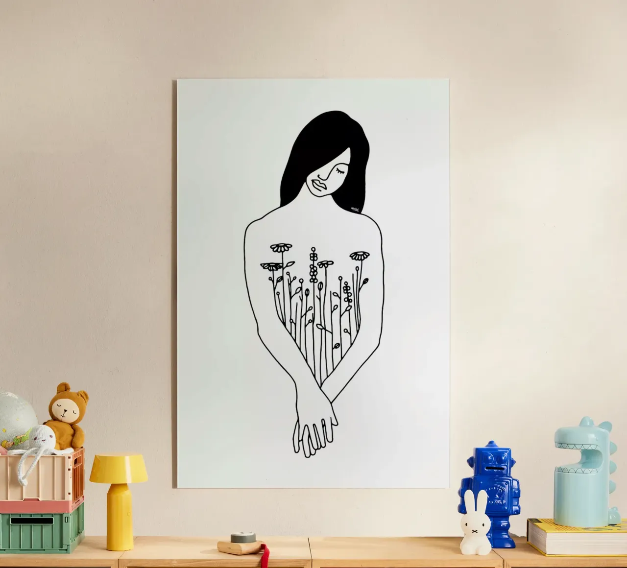 Flowers Inside Me plexiglass da Ninhol