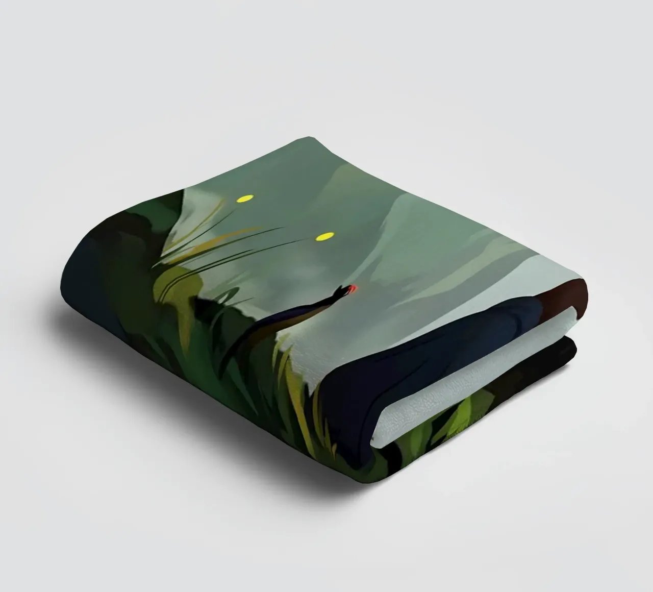 Reading At Mountain Cliff Lofi Art towel by LoFi Gallery