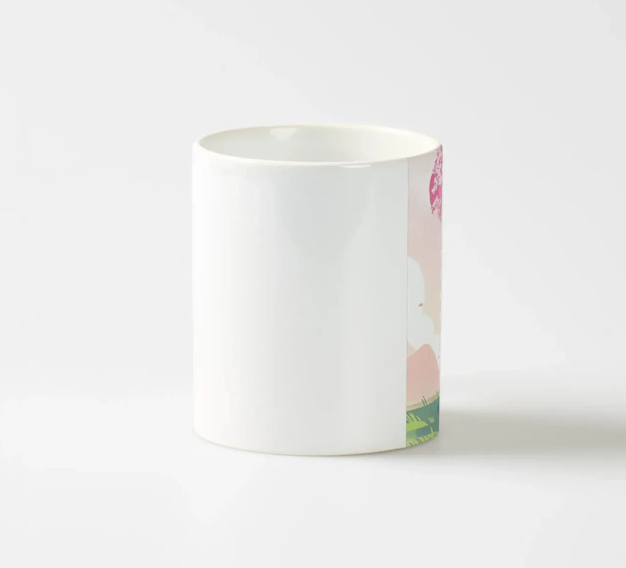 Pittura sotto i fiori di ciliegio Lofi Art tazza in ceramica da LoFi Gallery