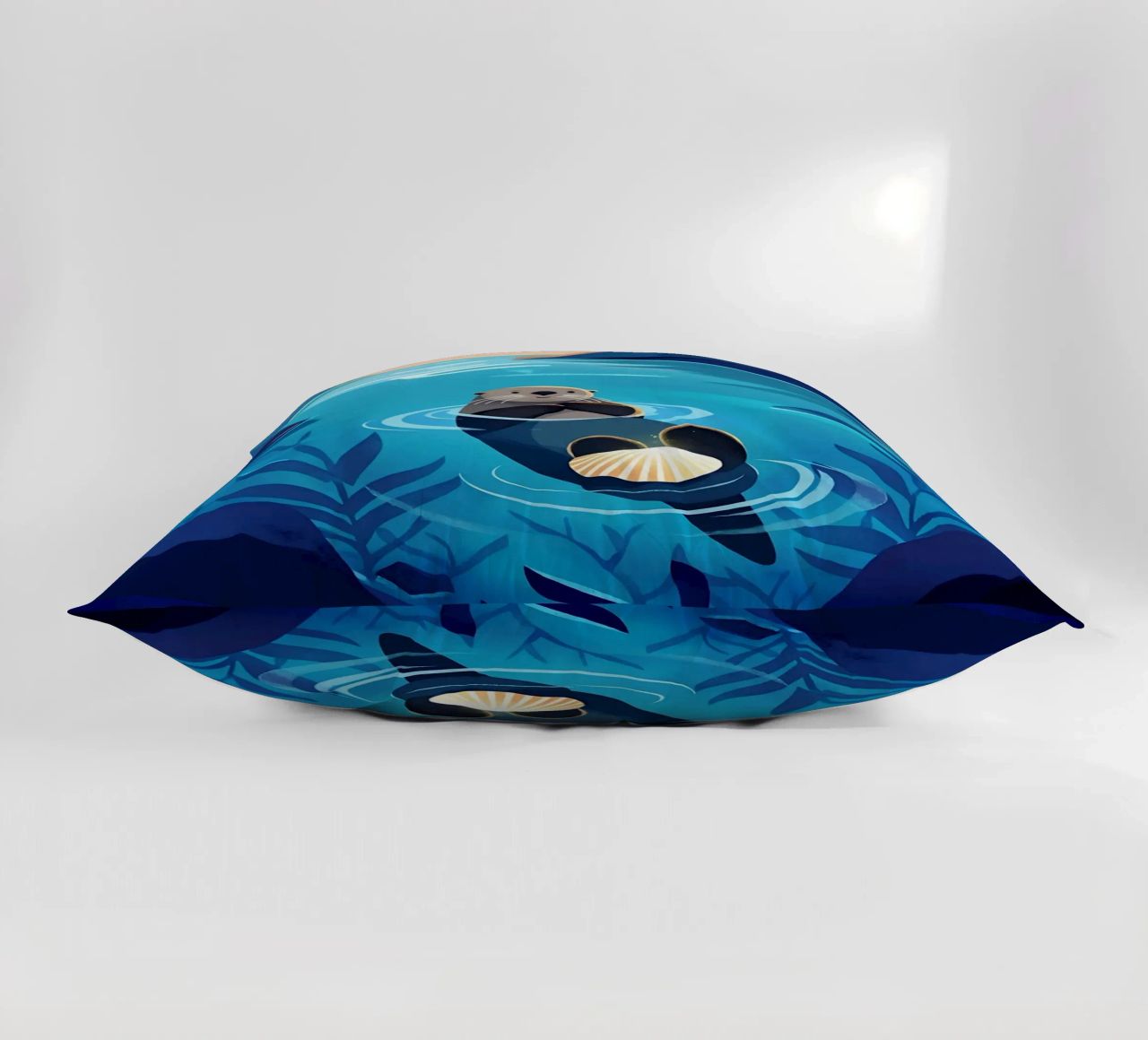 Feeling Like Floating lontra Arte Lofi cuscino da LoFi Gallery