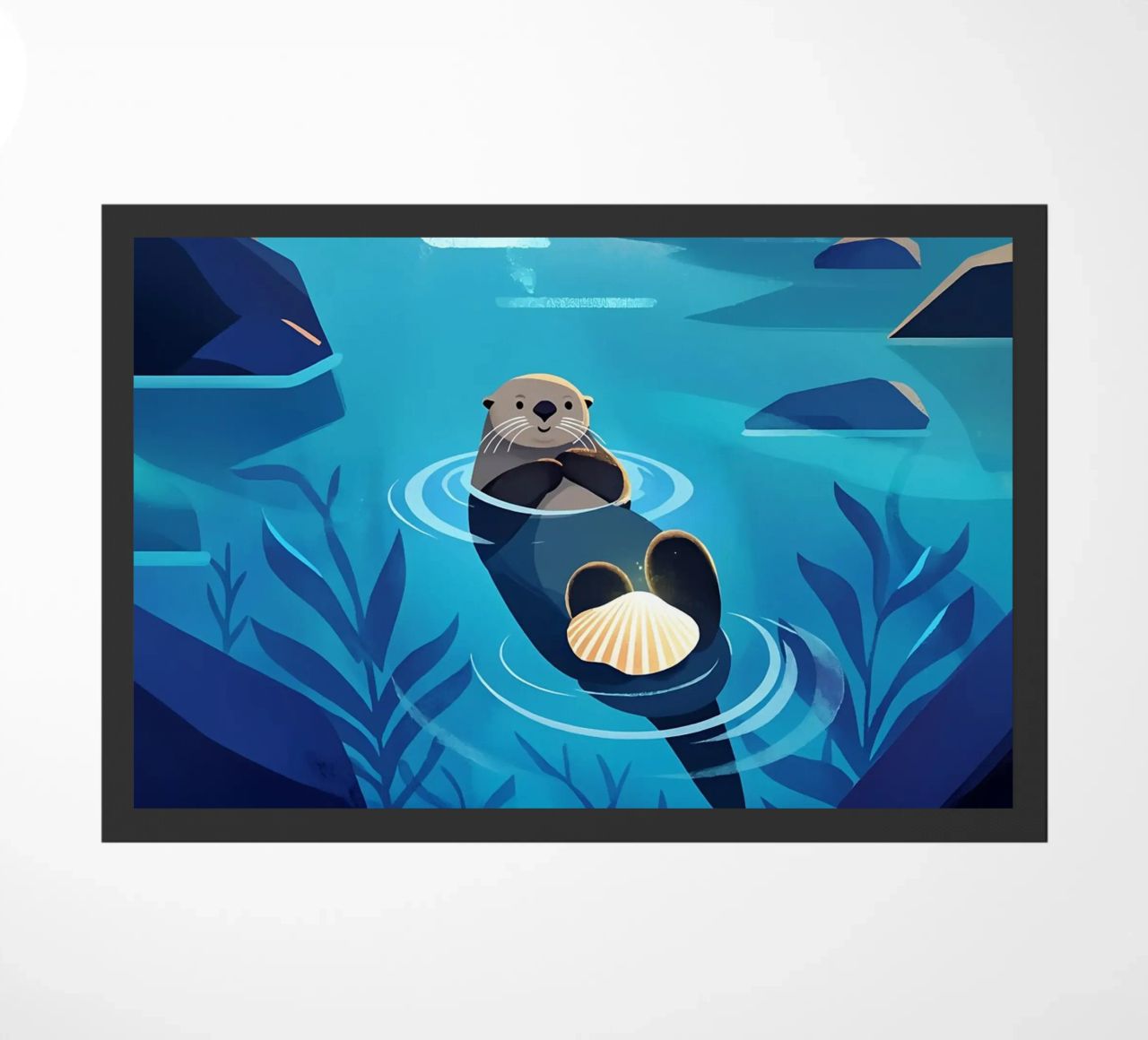 Feeling Like Floating lontra Arte Lofi zerbino da LoFi Gallery