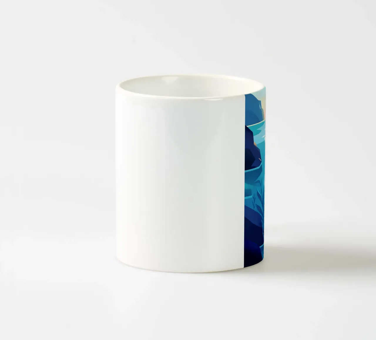 Feeling Like Floating lontra Arte Lofi tazza in ceramica da LoFi Gallery