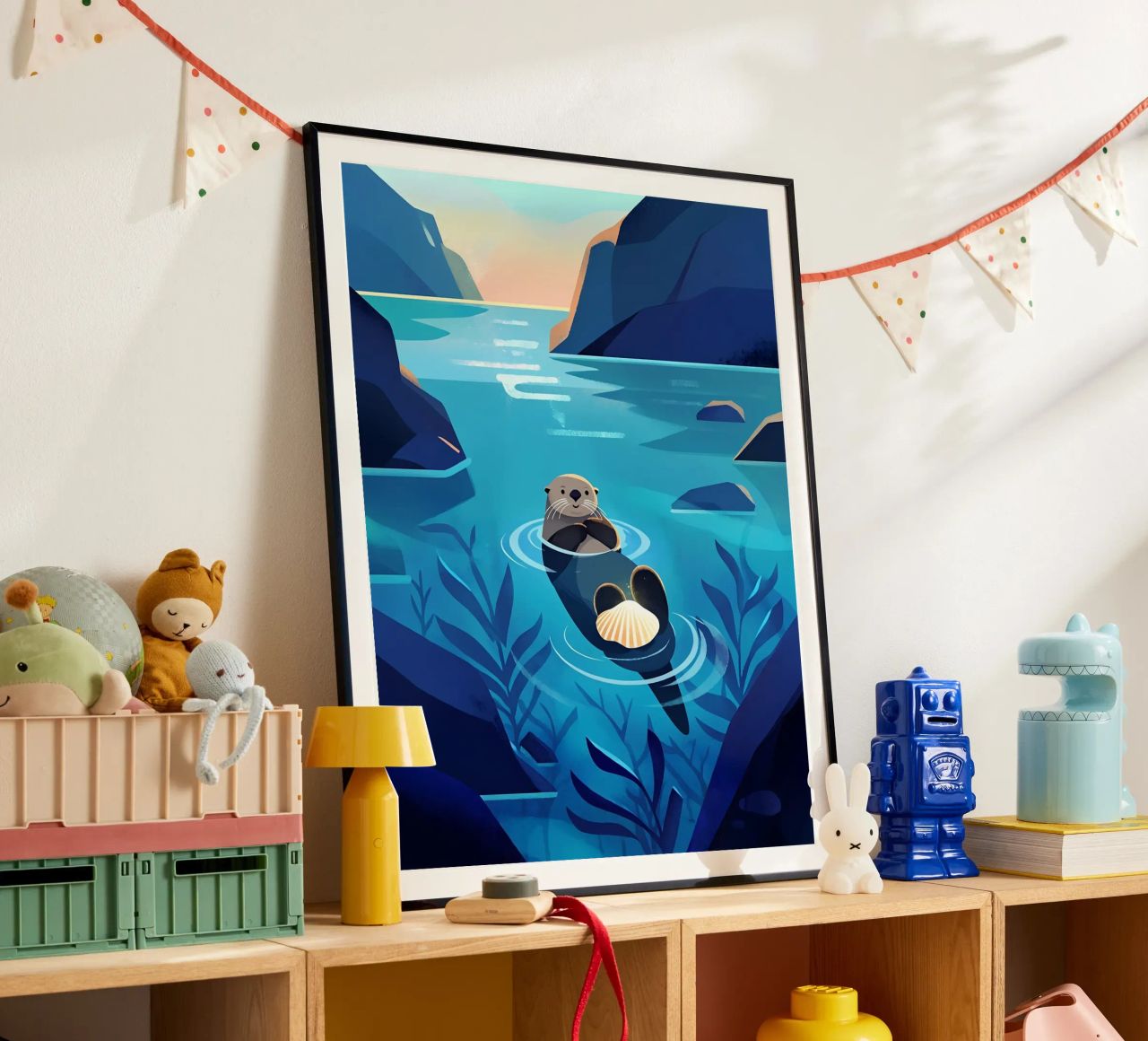 Feeling Like Floating lontra Arte Lofi poster da LoFi Gallery