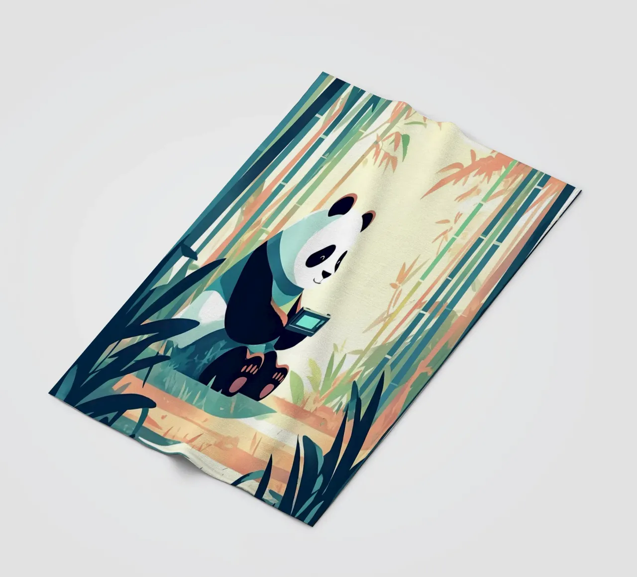 Spielen wie Panda im Wald Lofi Art Fleecedecke von LoFi Gallery