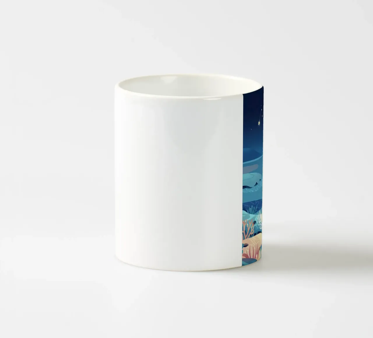 Tartaruga in mare Lofi Art tazza in ceramica da LoFi Gallery