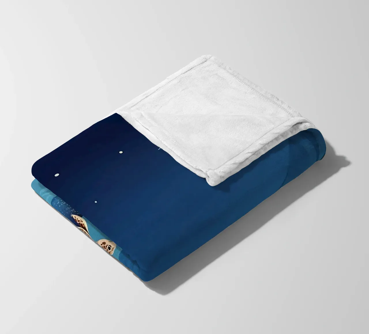 Tartaruga in mare Lofi Art coperta in pile da LoFi Gallery
