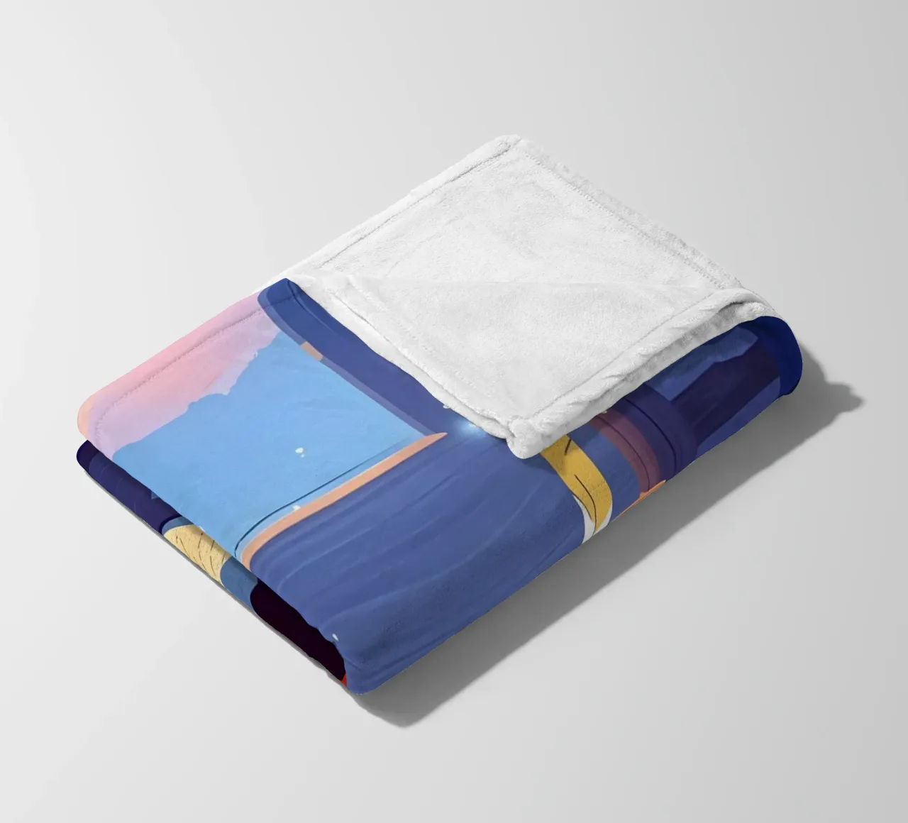 Luce del sole che sveglia uno scrittore al mattino Lofi Art coperta in pile da LoFi Gallery