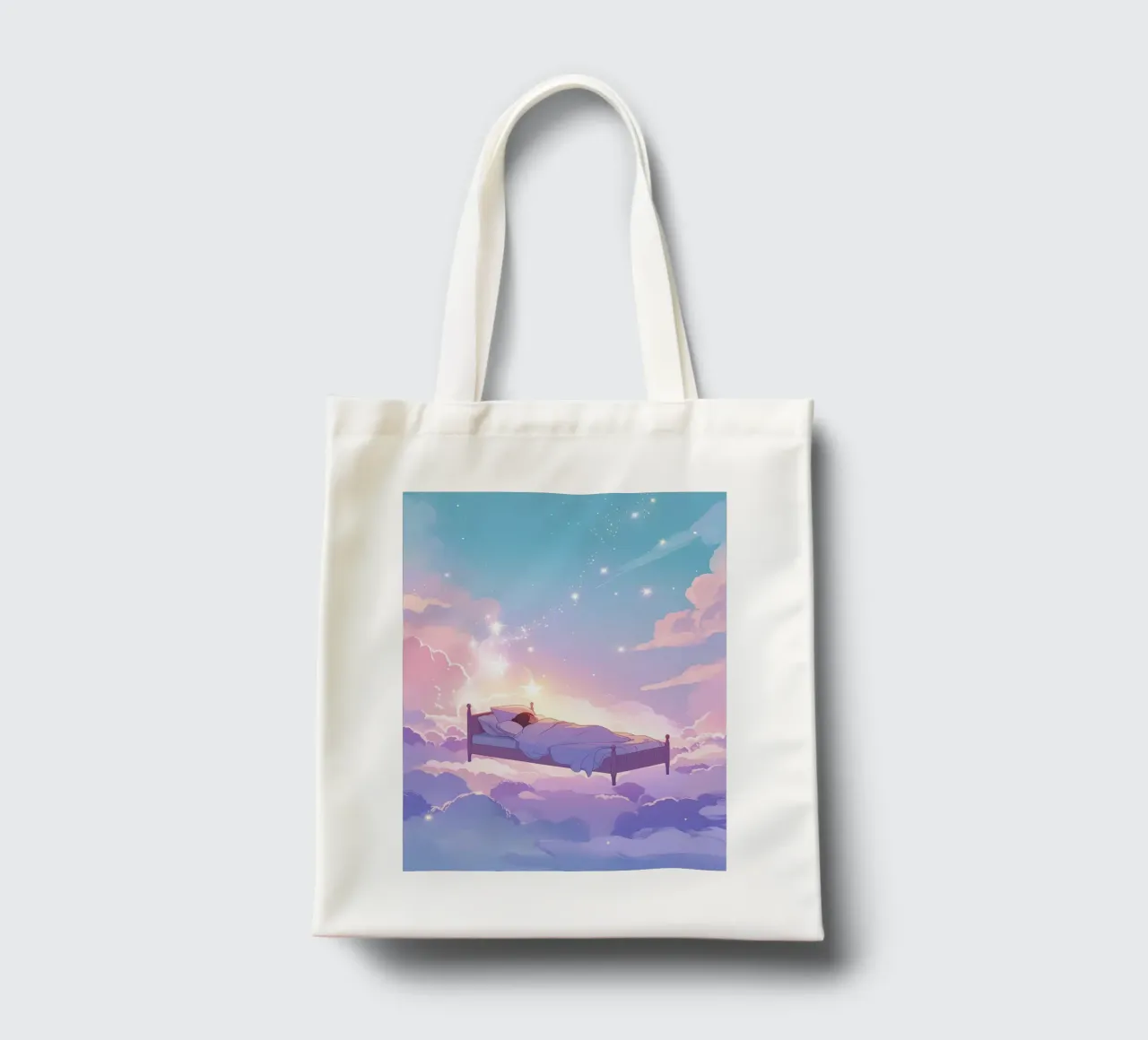 Sognando sulla nuvola Lofi Art borsa in juta da LoFi Gallery