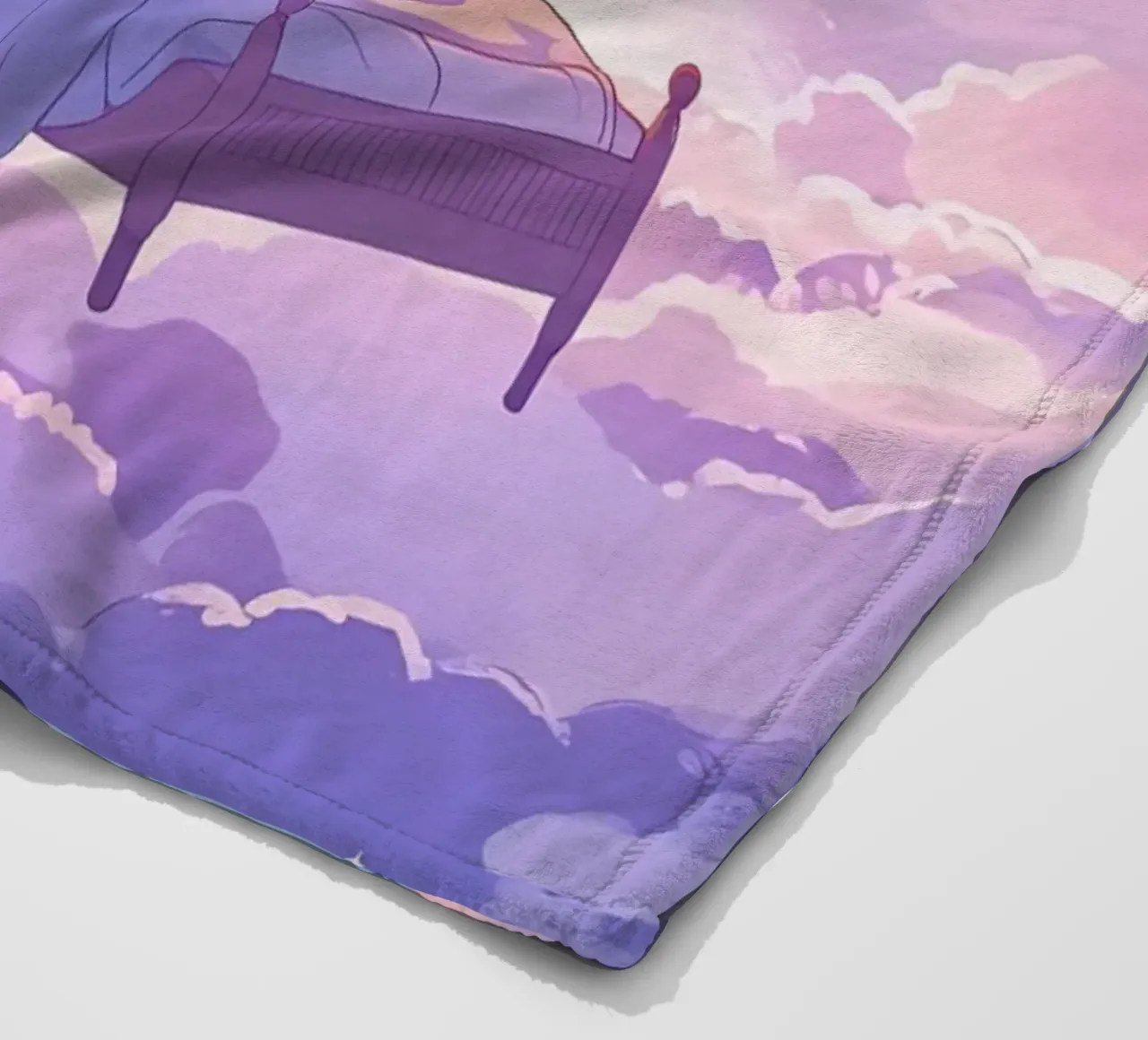 Sognando sulla nuvola Lofi Art coperta in pile da LoFi Gallery