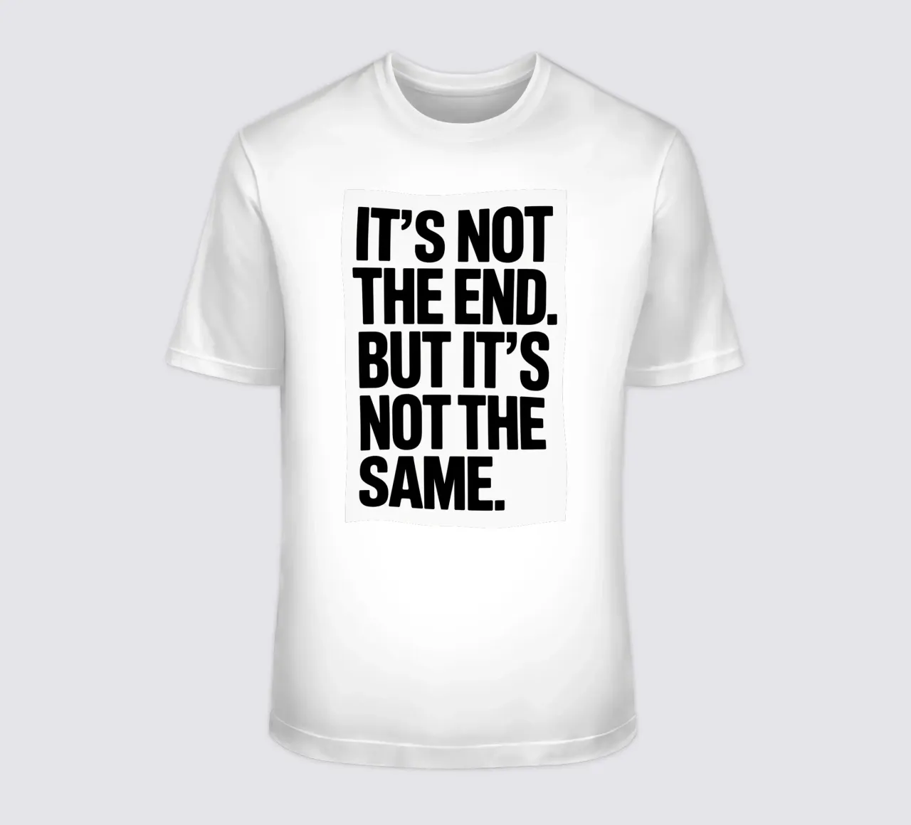 It's not the end. But it´s not the same camiseta de Hey Vincent