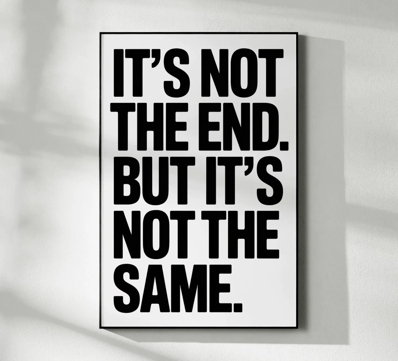 It's not the end. But it´s not the same plexiglass da Hey Vincent