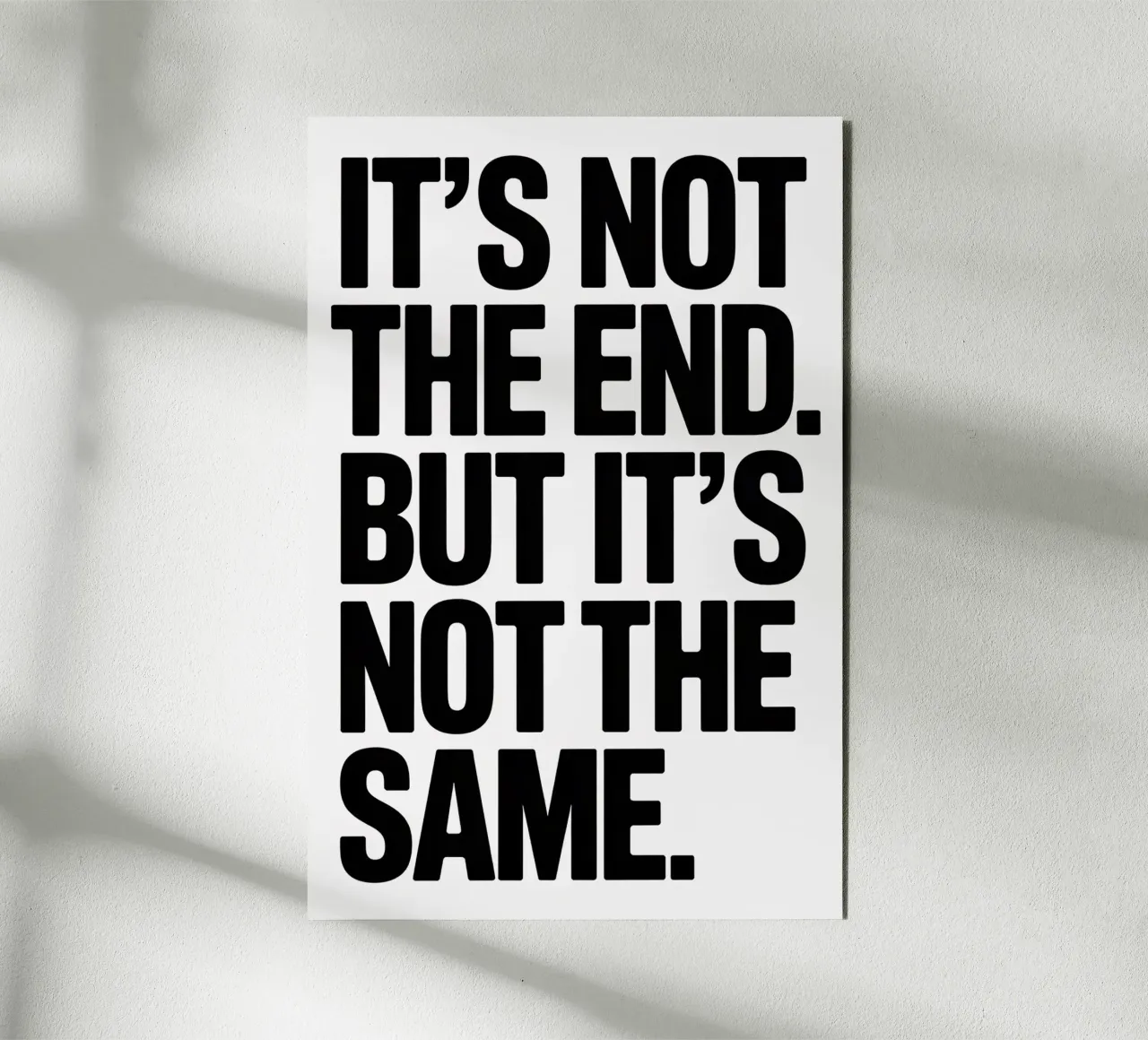 It's not the end. But it´s not the same alluminio dibond da Hey Vincent