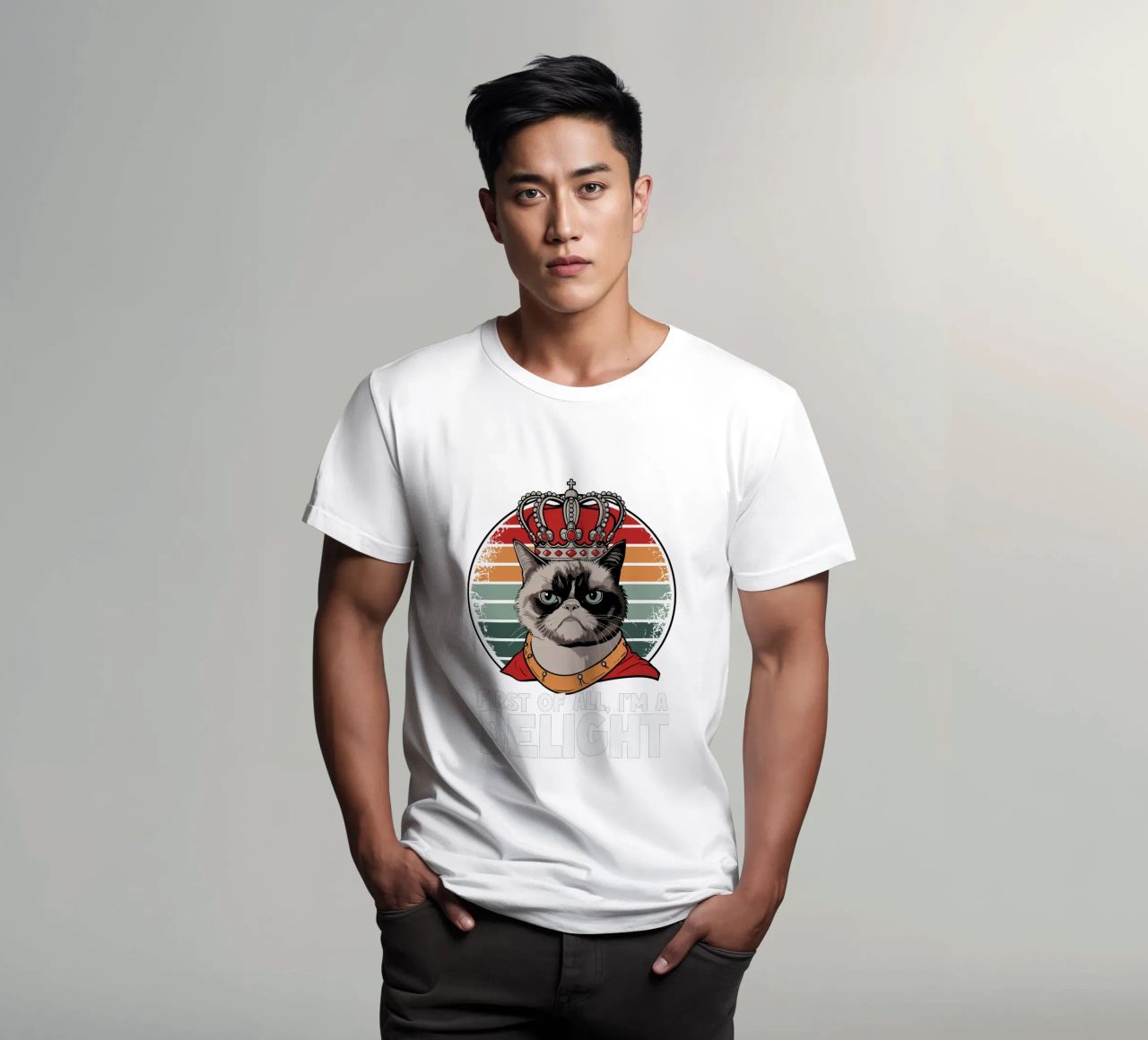 First of all, I'm a delight t-shirt da edsonramosart