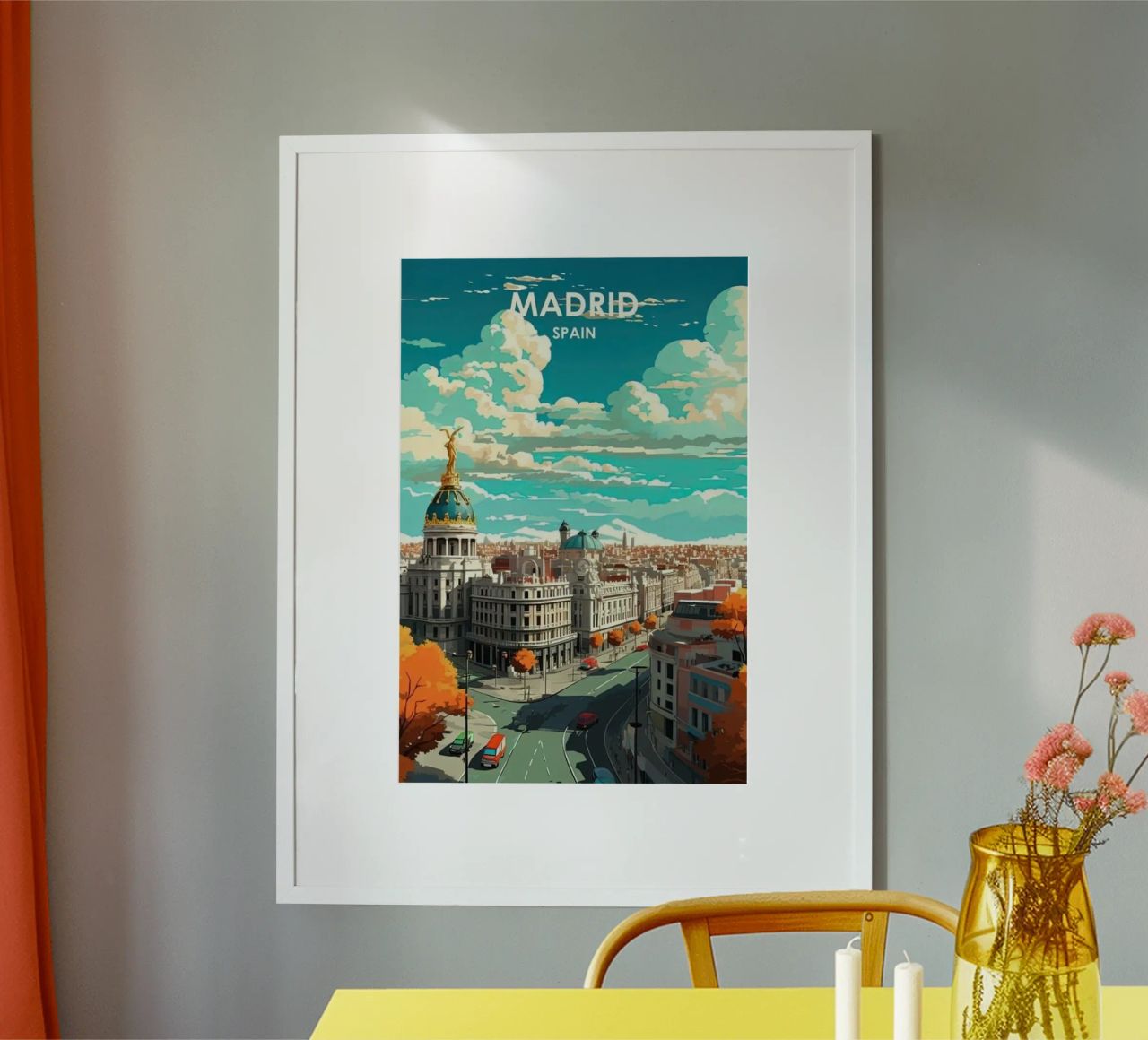 Come on Travel to Madrid poster by youngs print
