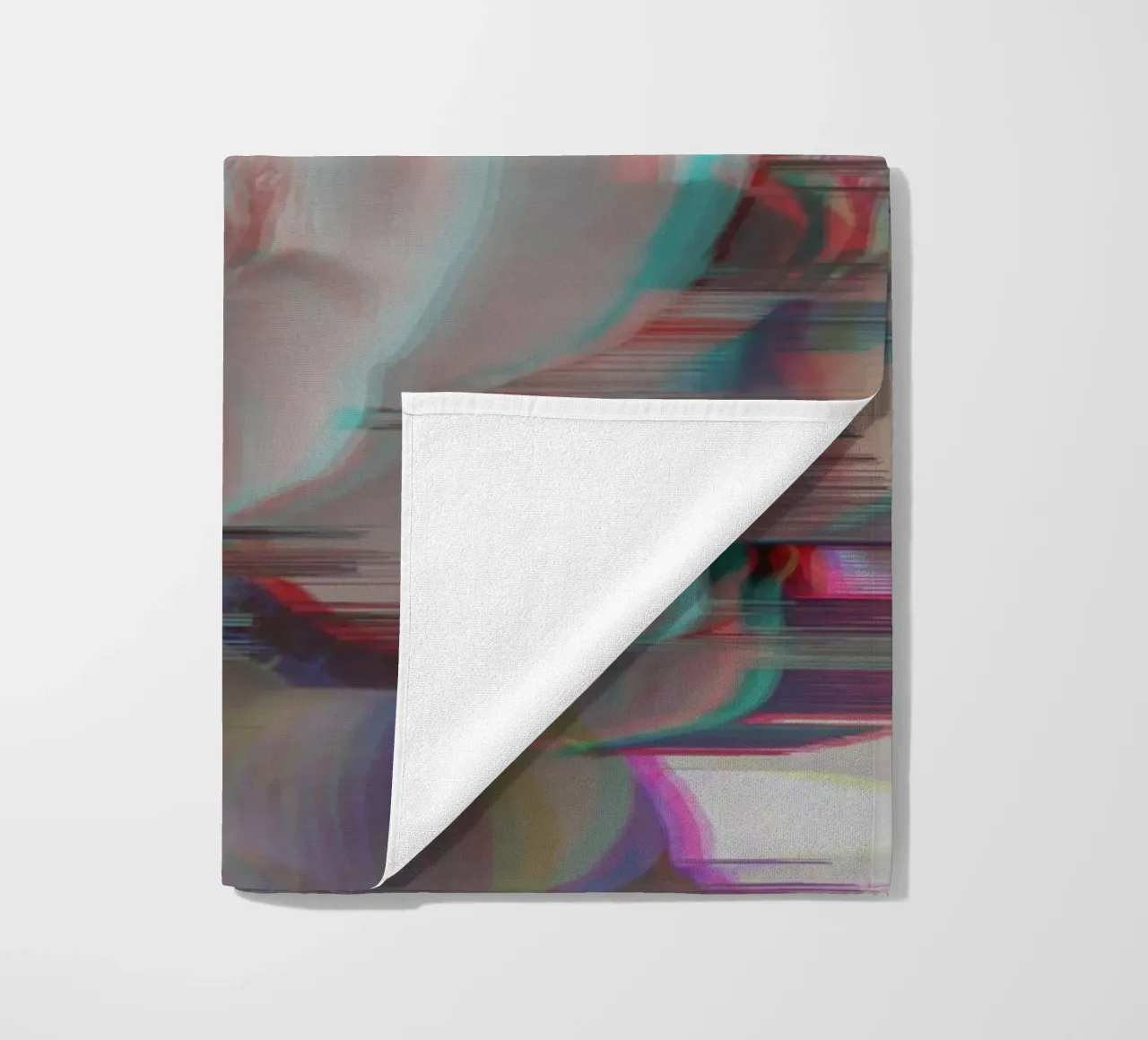 Lotus Glitch beach towel by SilverPegasus