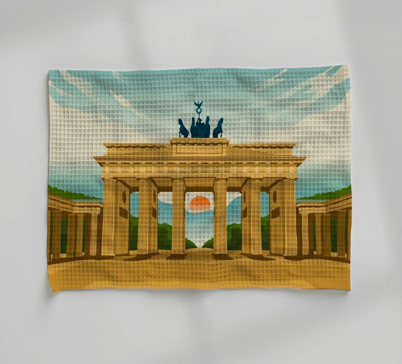 Venez voyager à Berlin torchon de youngs print