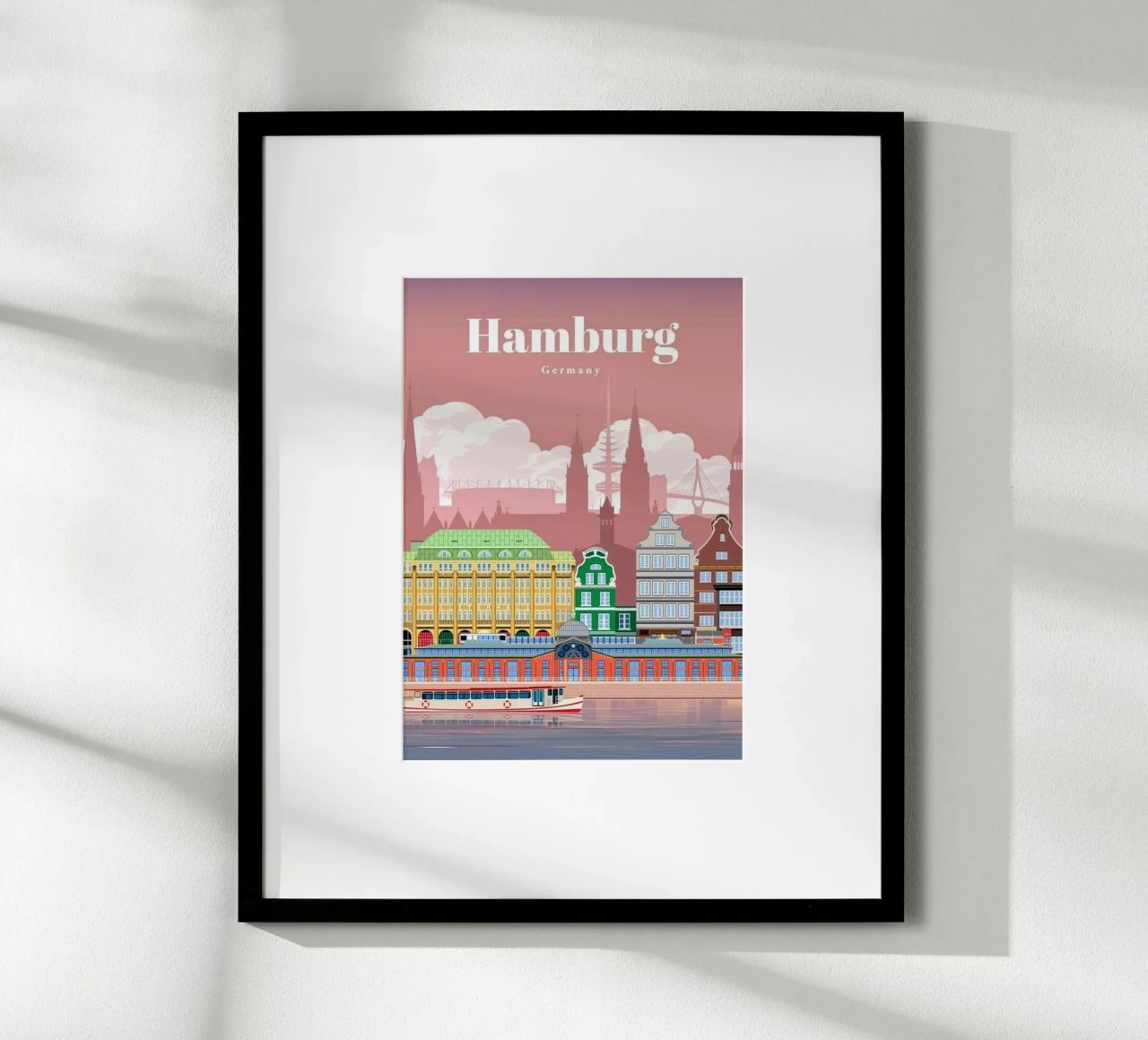 Komm, reise nach Hamburg Poster von youngs print