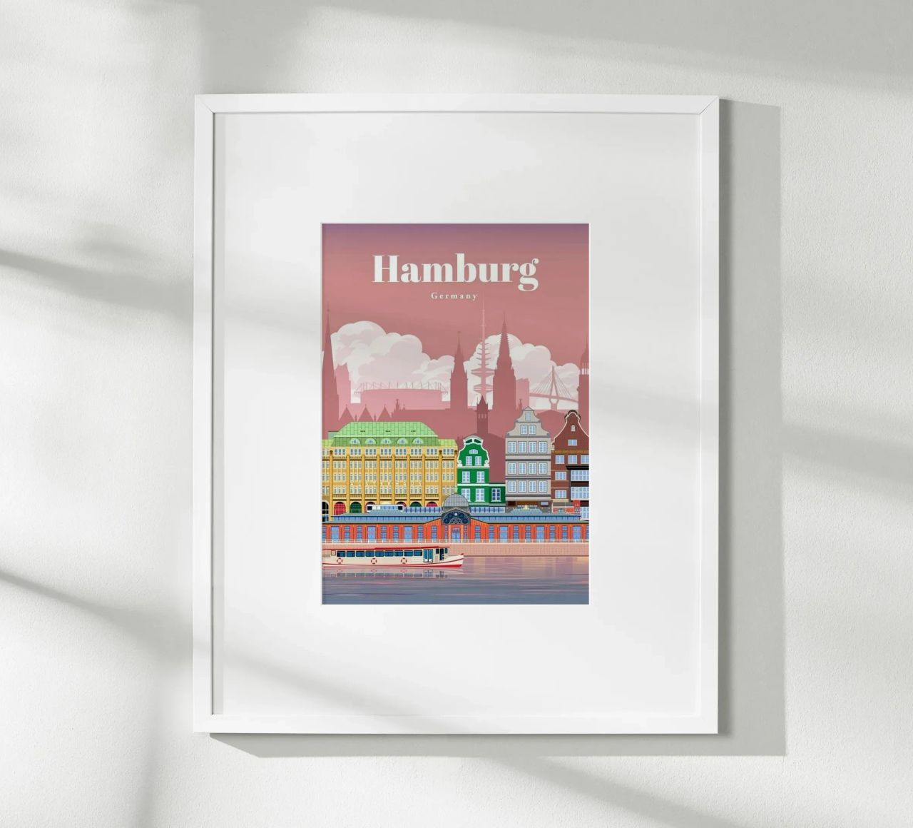 Komm, reise nach Hamburg Poster von youngs print