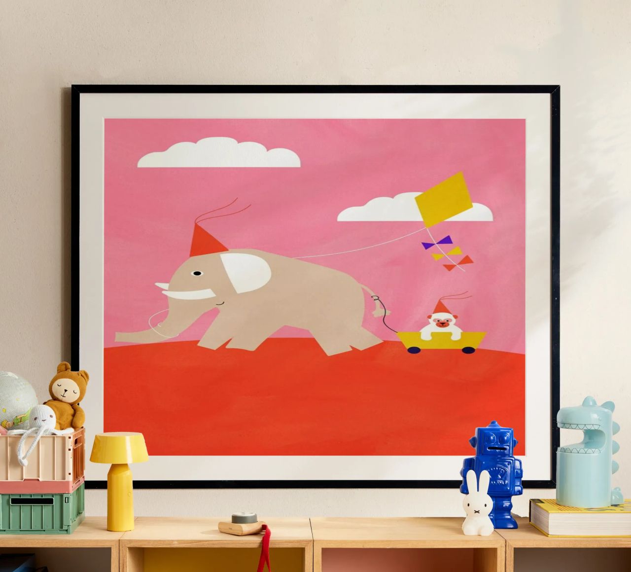 Flying Kites poster by Little Flourishes