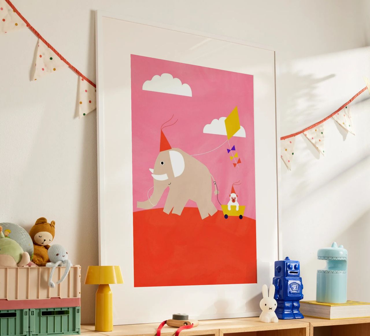 Flying Kites poster by Little Flourishes
