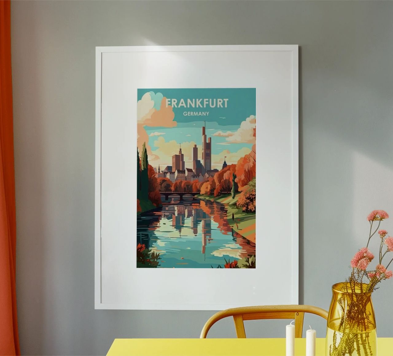 Komm mit auf die Reise nach Frankfrut Hahnemühle von youngs print