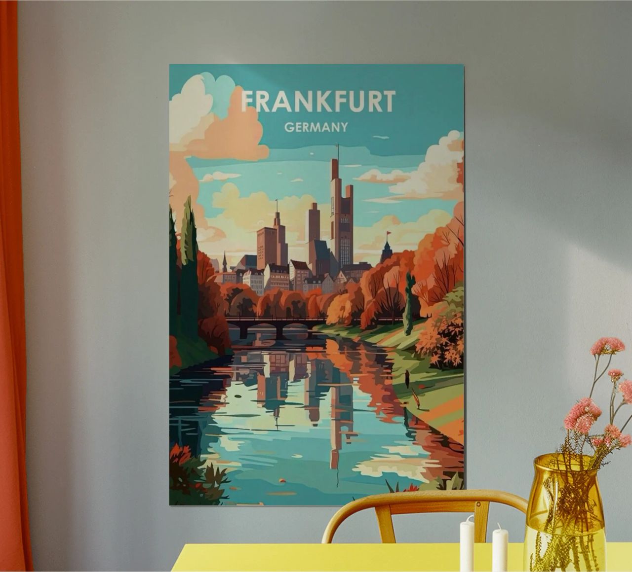 Komm mit auf die Reise nach Frankfrut Hahnemühle von youngs print