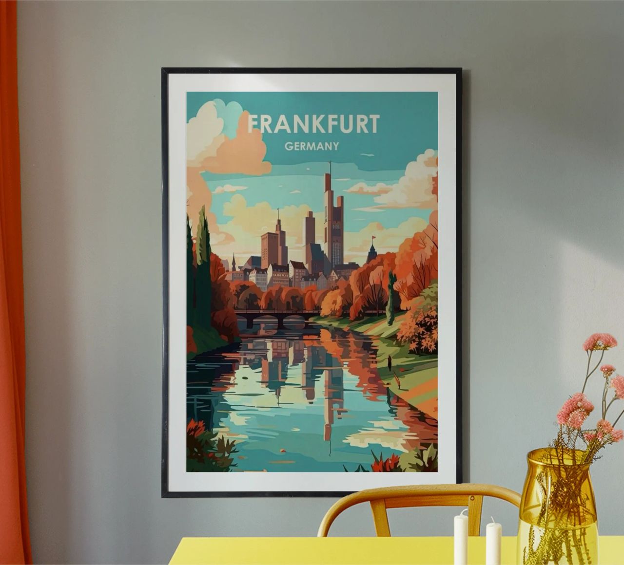 Komm mit auf die Reise nach Frankfrut Hahnemühle von youngs print