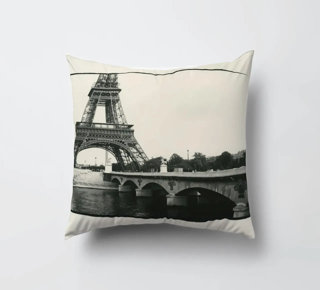 Torre Eiffel 1982 cojín de phillipp veisenberg