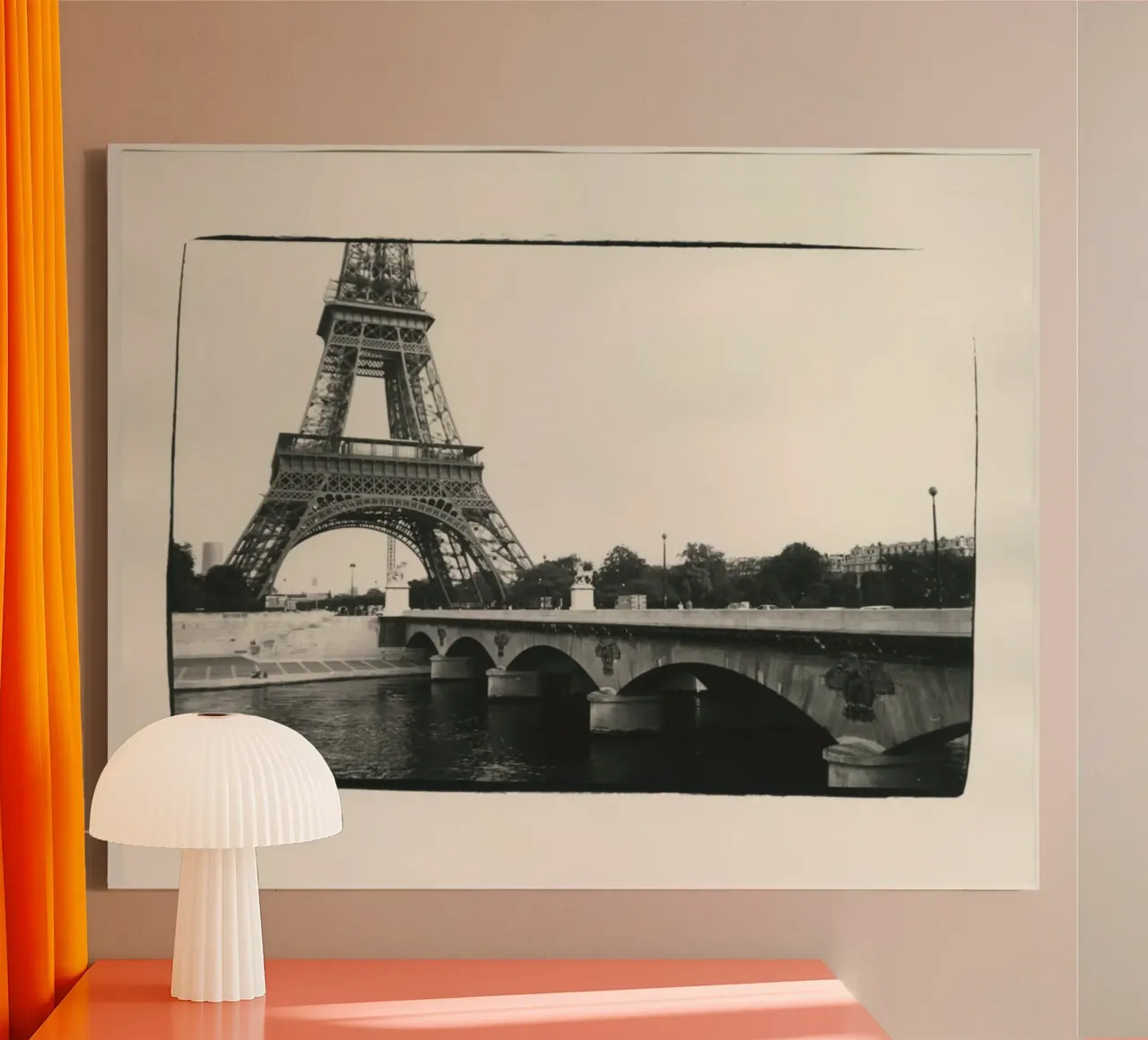 Torre Eiffel 1982 tela con Cornice a cassetta da phillipp veisenberg