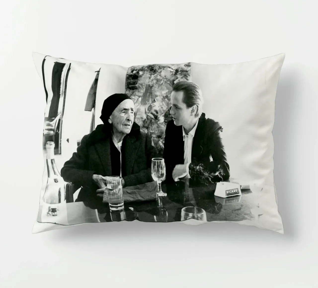 Georgia O Keefe e Juan Usle 1982 cuscino da phillipp veisenberg
