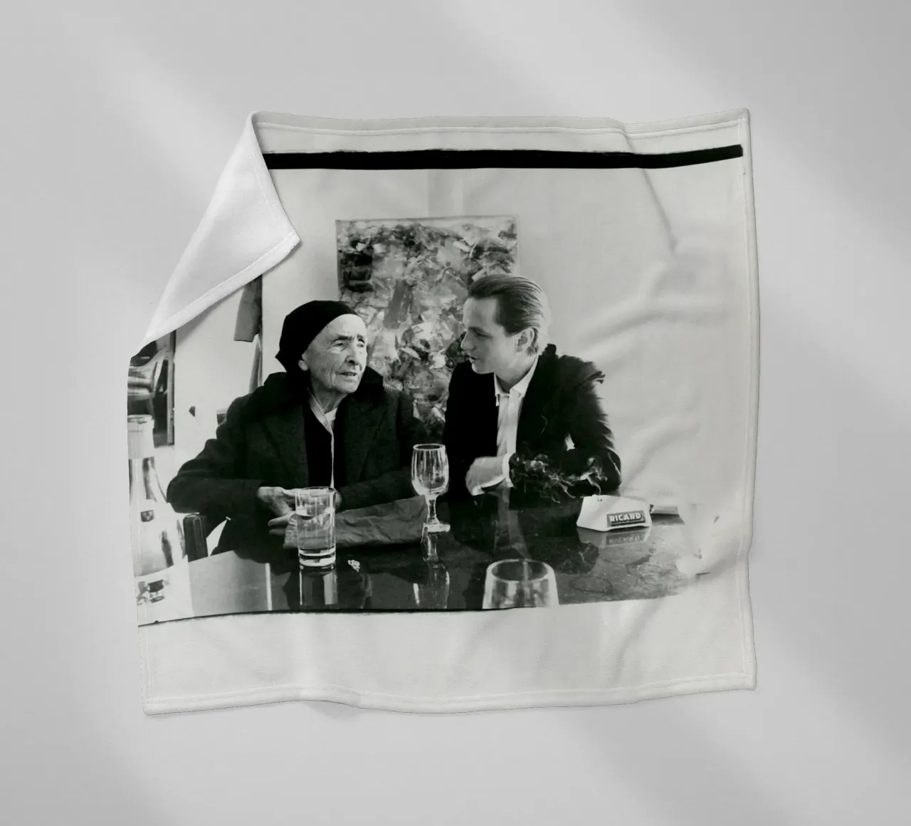 Georgia O Keefe e Juan Usle 1982 coperta in pile da phillipp veisenberg