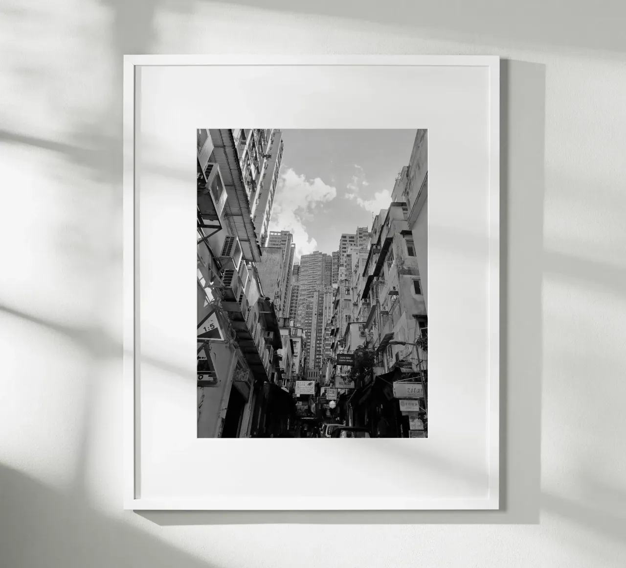 Hongkong 001.02 poster con telaio in plastica da Kulenji