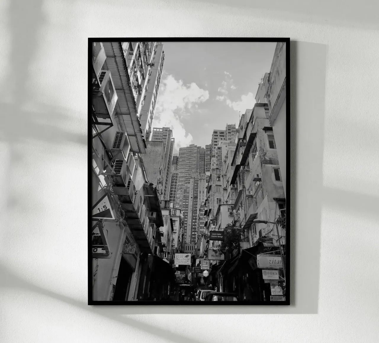 Hongkong 001.02 poster con telaio in plastica da Kulenji