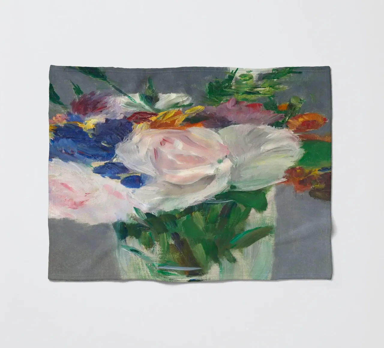 Fiori in un vaso di cristallo (1882 circa) di Édouard Manet coperta in pile da Venus Art