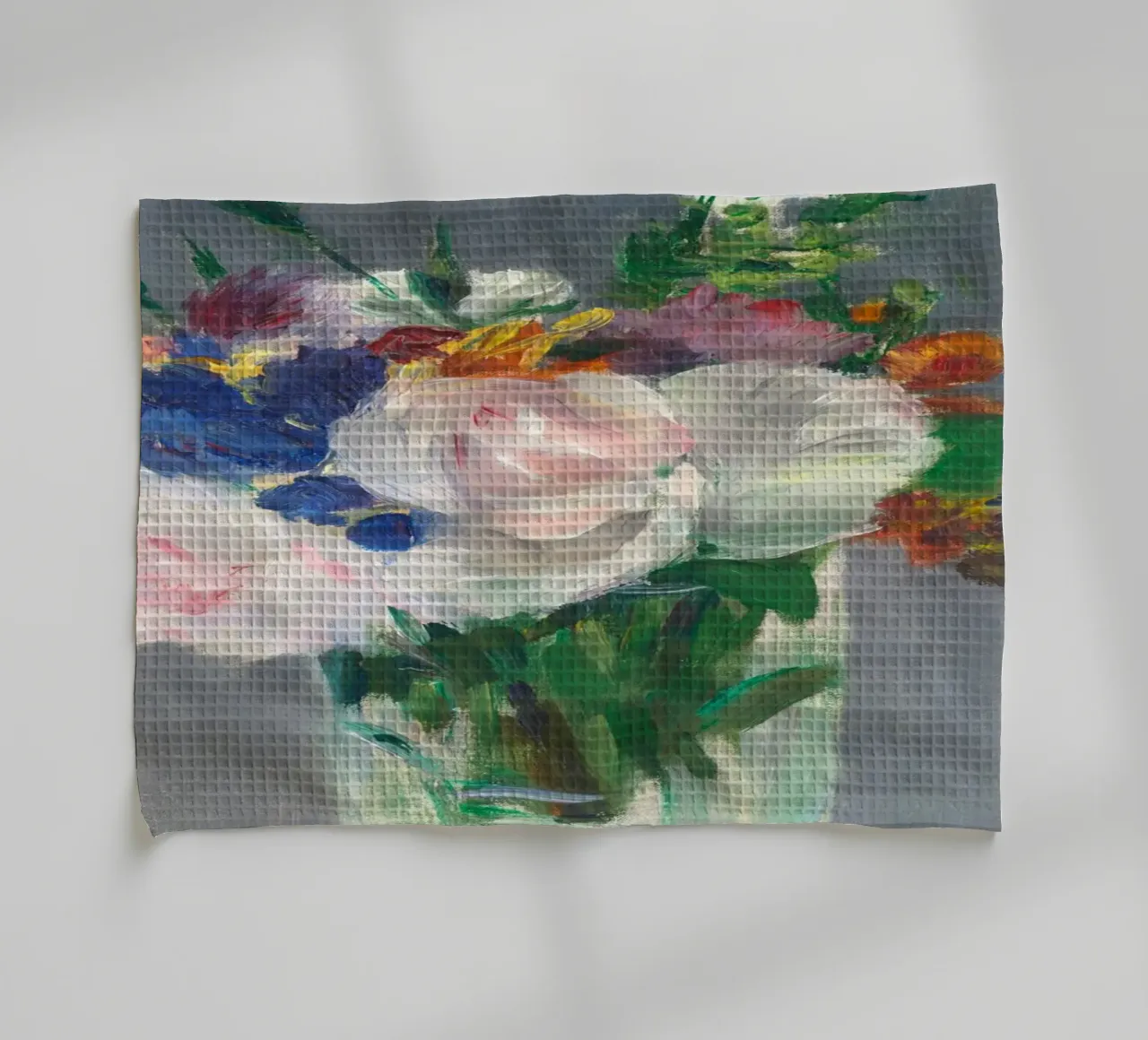 Fiori in un vaso di cristallo (1882 circa) di Édouard Manet canovaccio da cucina da Venus Art