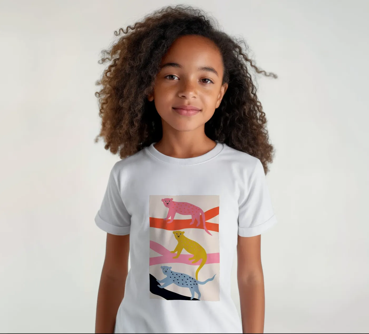 Leopard Tree Kinder T-Shirt von Little Flourishes