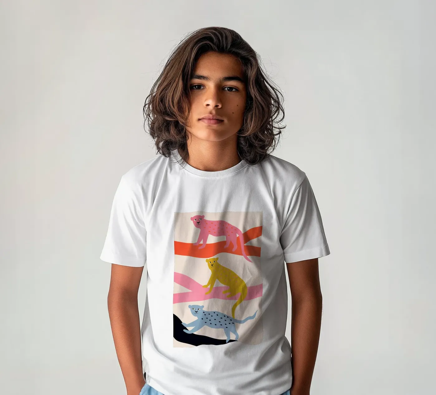 Leopard Tree t-shirt bambini da Little Flourishes