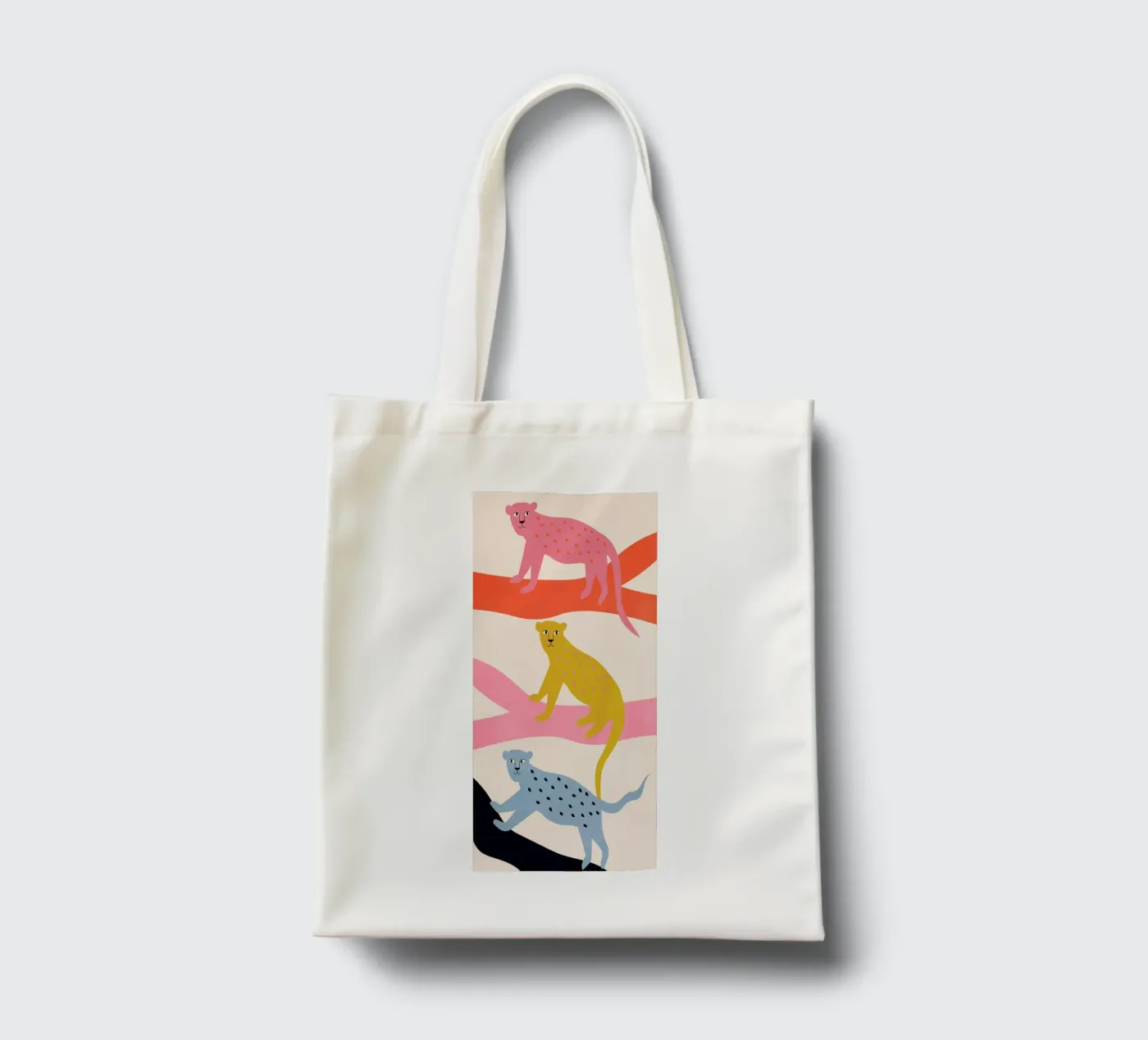 Leopard Tree borsa in juta da Little Flourishes