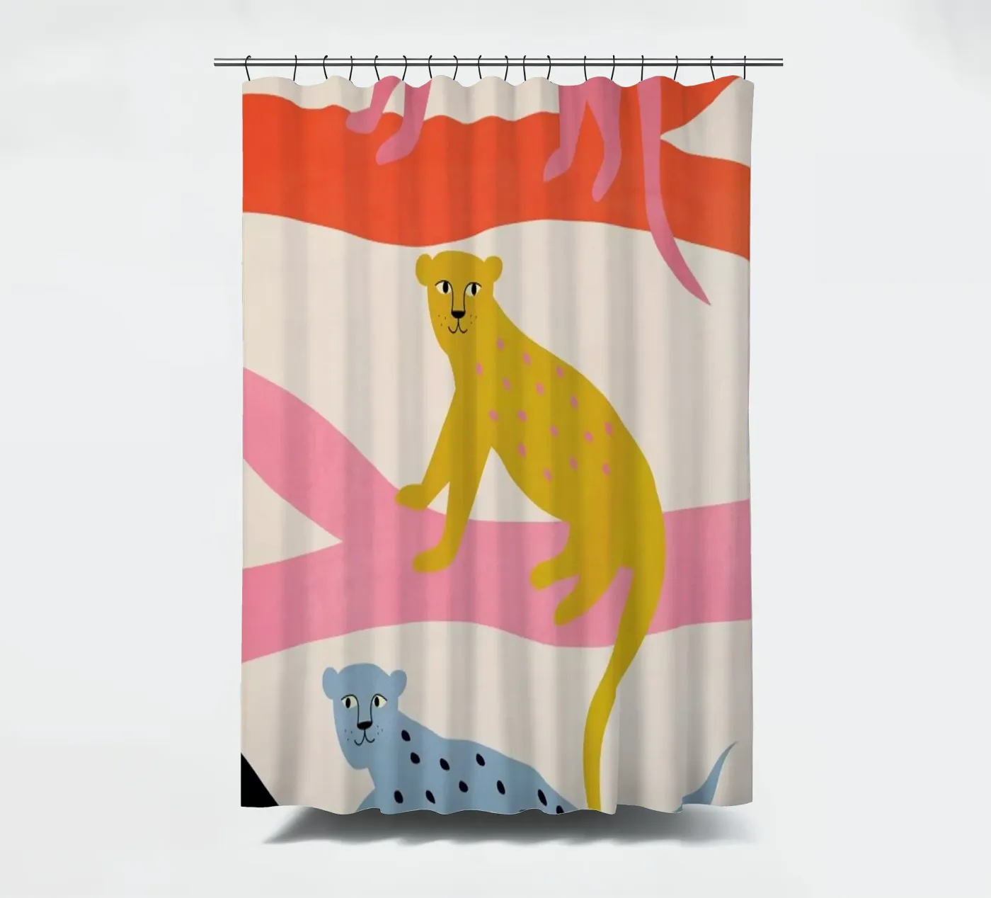Leopard Tree Duschvorhang von Little Flourishes