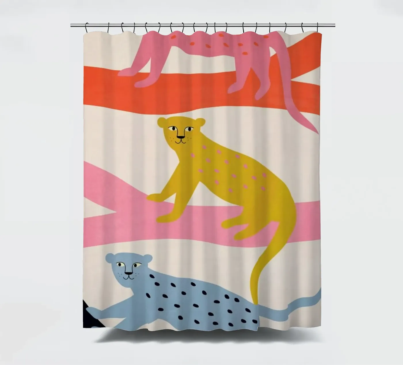 Leopard Tree Duschvorhang von Little Flourishes