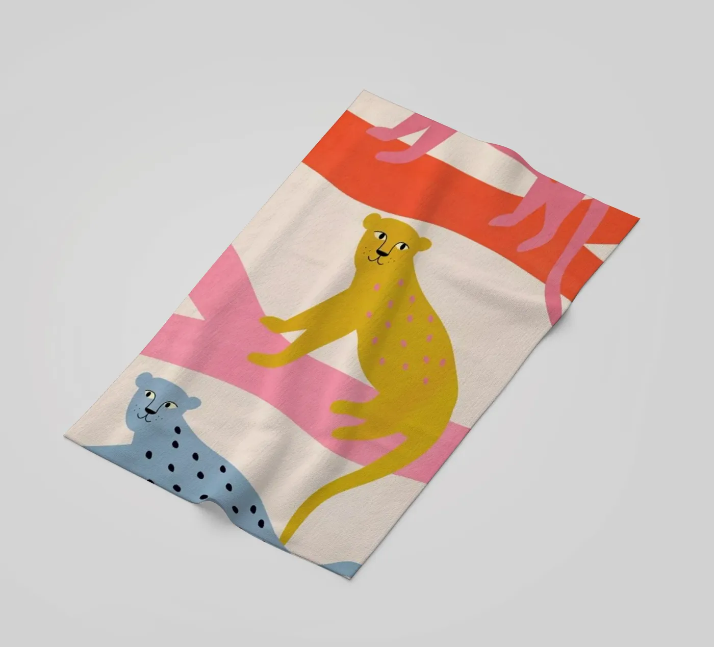 Leopard Tree strandhanddoek van Little Flourishes