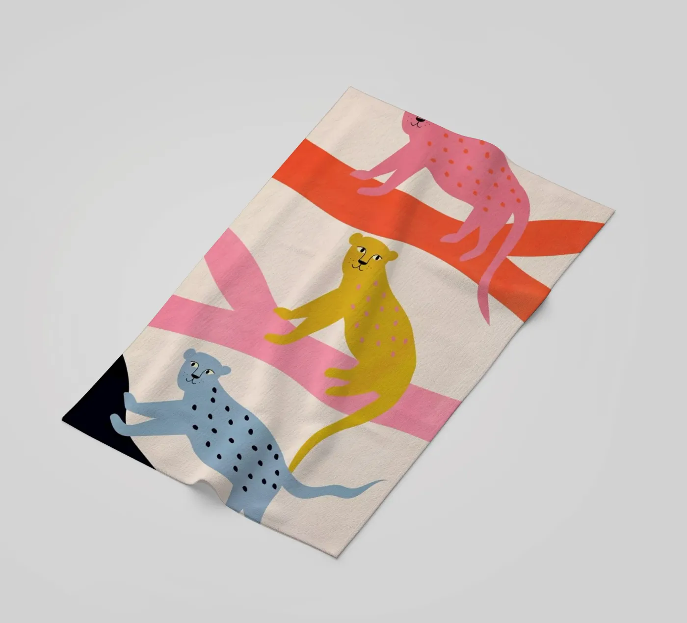 Leopard Tree strandhanddoek van Little Flourishes