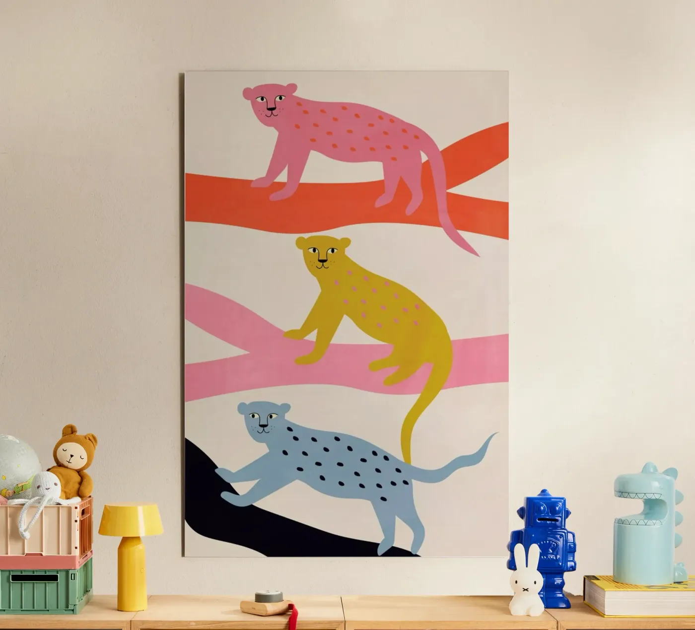 Leopard Tree forex-plaat van Little Flourishes