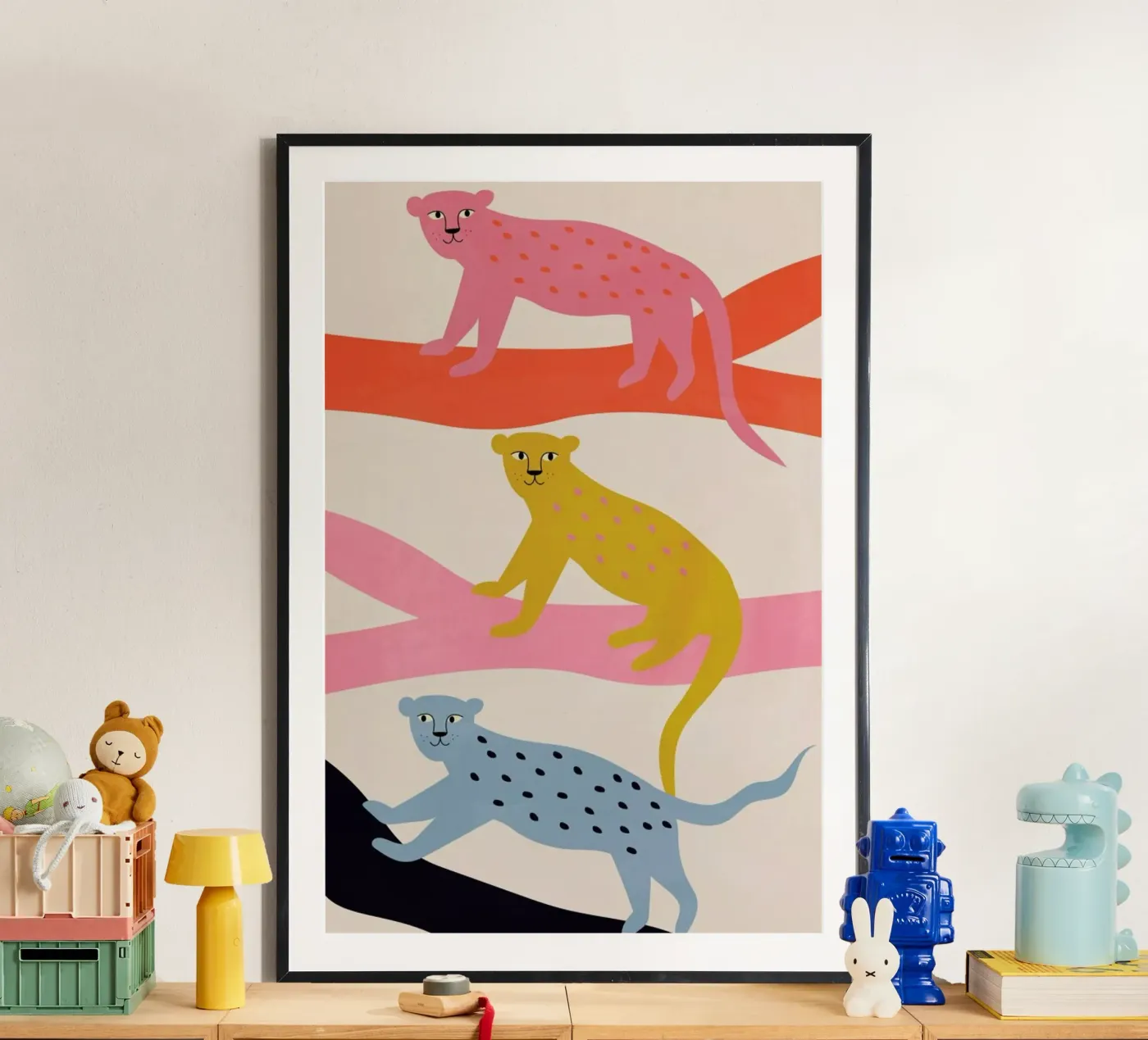 Leopard Tree poster van Little Flourishes